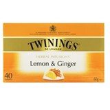 LEMON AND GINGER INFUSION TEA BAG TWINING PK40