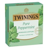 TWININGS HERBAL INFUSIONS PURE PEPPERMINT TEA BAGS BOX 80