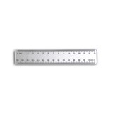 6 INCH PLASTIC RULER 15CM CLEAR 20109