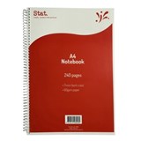 240 PAGE  A4 NOTEBOOK BOARD COVER SPIRAL BOUND WRITER