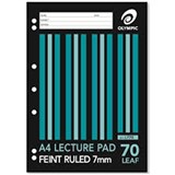 A4 LECTURE PAD 70 LEAF 141290 SIDE 7MM