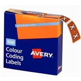 ALPHABETICAL COLOUR CODING LABELS  X  BOX OF 500 BX500