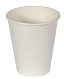 SINGLE WALL WHITE 8OZ CUPS BX1000