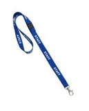 STAFF LANYARD BLUE WITH CARABINER CLIP LSTSTFCBBA