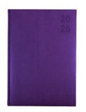 DEBDEN SILHOUETTE DIARY A4 1 DAY TO A PAGE PURPLE