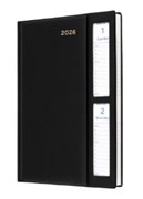 COLLINS BELMONT DIARY 2 DAYS TO PAGE A5 WINDOW FACED BLACK