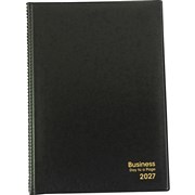BUSINESS DIARY A5 1 DAY TO A PAGE 1 HR BLACK 2027