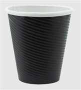 8OZ CHARCOAL DOUBLE WALL RIPPLE PAPER CUP 90MM CTN500