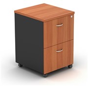 OM MOBILE PEDESTAL 2 Filing Drawers Cherry Charcoal OMM2CC