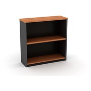 OM BOOKCASE W900 x D320 x H900mm Cherry Charcoal
