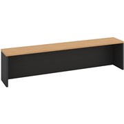 OM DESK HOB W1800 x D300 x H380mm Beech Charcoal