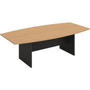 OM BOARDROOM TABLE W2400 x D1200 x H720mm Beech Charcoal