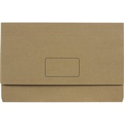 MARBIG ENVIRO DOCUMENT WALLETS 100 RECYCLED FOOLSCAP KRAFT Pack of 10