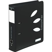 COLOURHIDE LEVER ARCH FILE A4 ZIPPER BLACK 70MM