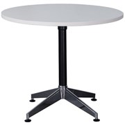 RAPIDLINE TYPHOON ROUND MEETING TABLE 1200D X 730MMH WHITE TOP BLACK BASE