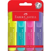 FABERCASTELL TEXTLINER HIGHLIGHTER PASTEL ASSORTED PACK OF 4