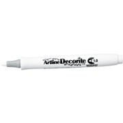ARTLINE DECORITE MARKERS 10MM BULLET STANDARD WHITE BOX OF 12