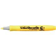 ARTLINE DECORITE MARKERS 10MM BULLET STANDARD YELLOW BOX OF 12