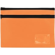 Celco Pencil Case 2 Zips Large 350x260mm Orange