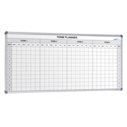 Visionchart Term Planner Whiteboard 4 Term Magnetic 2400x1200mm White