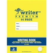 WRITER PREMIUM EXERCISE BOOK 245X330MM 18MM DOTTED THIRDS 64 PAGE