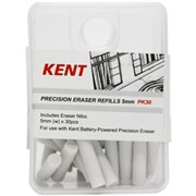KENT PRECISION ERASER REFILLS 50MM PACK OF 30
