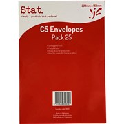 Stat Peel And Seal Envelope C5 Kraft Pack of 25