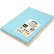 RAINBOW SPECTRUM BOARD A4 220GSM PASTEL ASSORTED 100 SHEETS