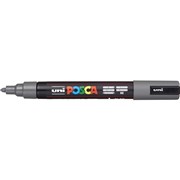 UNI POSCA POSTER MARKER PC5M 25MM MEDIUM BULLET DEEP GREY PAINT MARKER