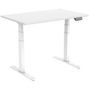 ERGOVIDA SITSTAND DESK STRAIGHT ELECTRIC WHITE FRAME WHITE TOP 1500X750MM