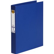 MARBIG LINEN PE BINDER A4 4D 25MM BLUE 5024101