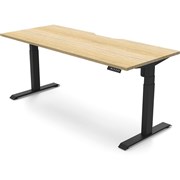 RAPIDLINE BOOST LIGHT SINGLE SIDED WORKSTATION 1800W X 750D X 1270MMH OAKBLACK