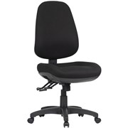 TR600 HIGH BACK TASK CHAIR 3 LEVER NO ARMS BLACK FABRIC