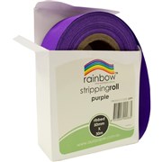 RAINBOW STRIPPING ROLL RIBBED 50MMX30M PURPLE