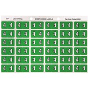AVERY NUMERIC CODING LABEL 4 SIDE TAB 25X38MM LIGHT GREEN PACK OF 180