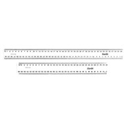 BANTEX PLASTIC RULER CLEAR 40CM