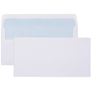 DLX ENVELOPES 120X235 SELF SEAL SECRETIVE 80G 140282  1311 PLAIN BX500