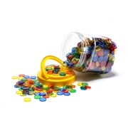 LEARNING CAN BE FUN TRANSPARENT COUNTERS JAR 1000
