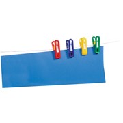 EC PAINTING PEGS 70X22MM BRIGHT ASSORTED COLOURS PACK OF 12
