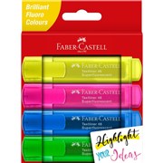 FABERCASTELL TEXTLINER HIGHLIGHTERS ICE ASSORTED PACK OF 4 57480204