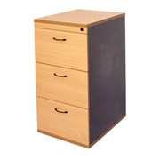 BEECH  IRONSTONE 3 DRAWER FILING CABINET FNX C3FCBI