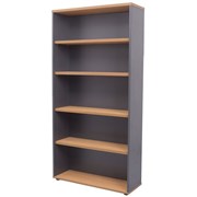 1800X900 BEECH  IRONSTONE BOOKCASE CBC18BI