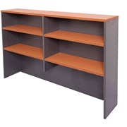 FURNX DESK HUTCH 1500X1070X315 CHERRY AND IRONSTONE