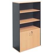 RAPID WORKER HALF DOOR WALL UNIT 1800MM X 900MM X 450MM BEECH AND IRONSTONE CSC2HD BI
