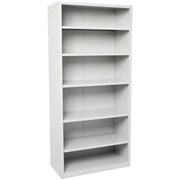 Go Steel Open Bay Shelving Storage Unit 2200Hx915Wx460D Silver Grey