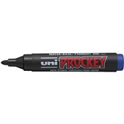 UNI PROCKEY PERMANENT MARKER BULLET TIP BLUE BOX OF 12