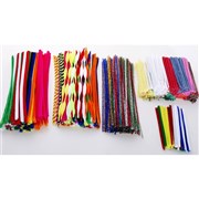 JASART PIPE CLEANERS 06X30CM TINSEL ASSORTED PACK OF 150