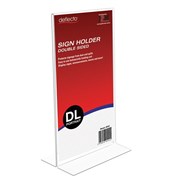 DEFLECTO SIGN MENU HOLDER DOUBLE SIDED DL PORTRAIT