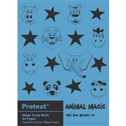 PROTEXT POLY SCRAP BOOK 64 PAGE 330X240MM ANIMAL MAGIC