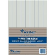 WRITER A4 EXAM PAPER 24MM SOLID RULED LANDSCAPE REAM 500